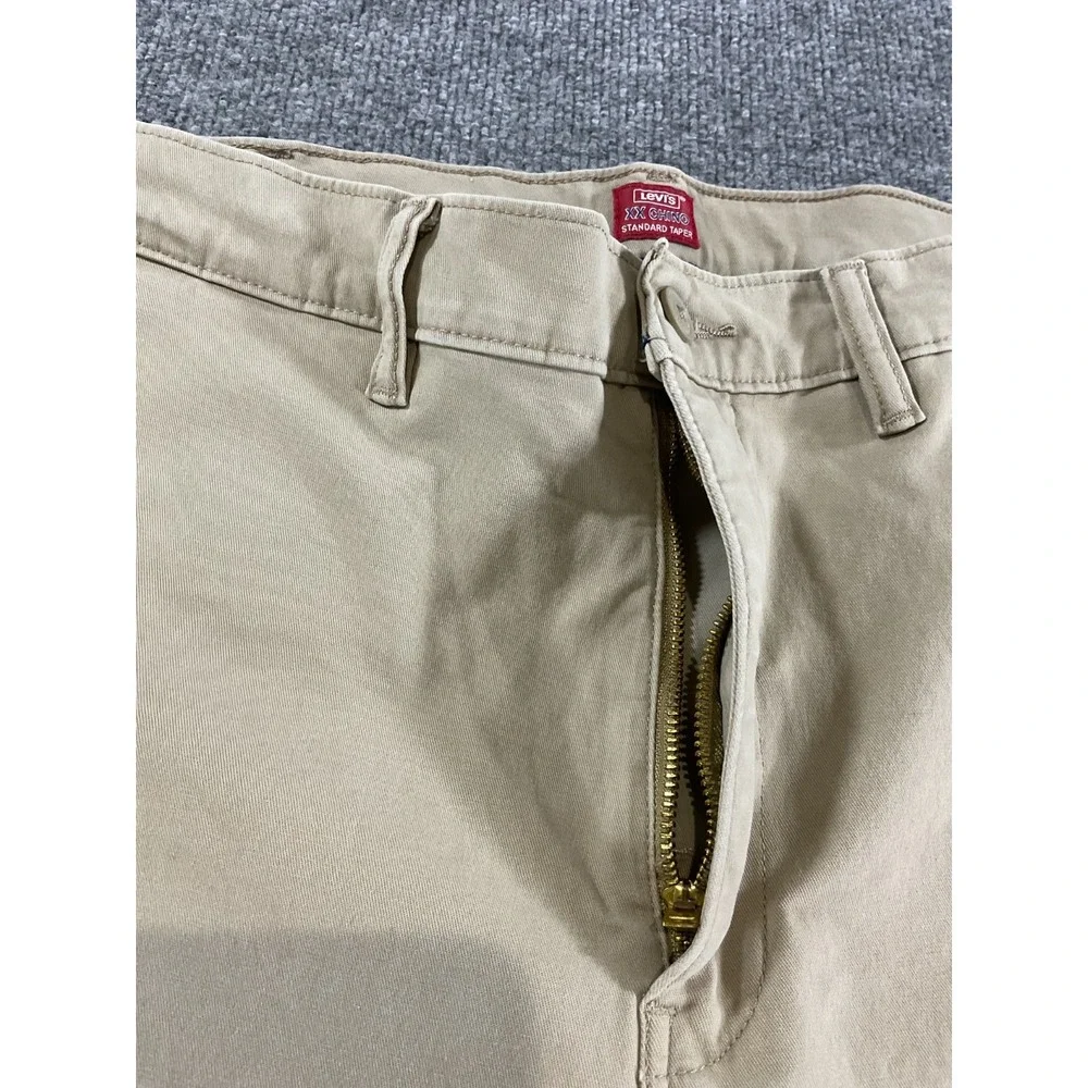 Levi's XX Chino Standard Taper Pants Men's 38x32 Khaki Casual Stretch Chinos